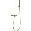 Grifo de baño termostático Monza oro cepillado de Imex